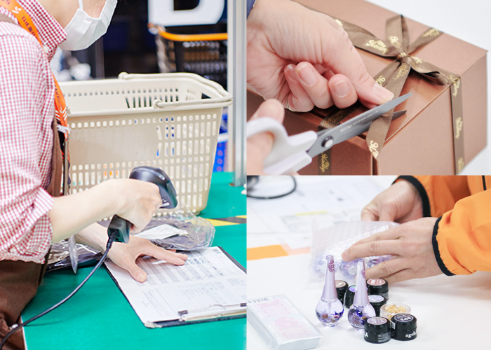 ④ 出荷検品・流通加工・梱包